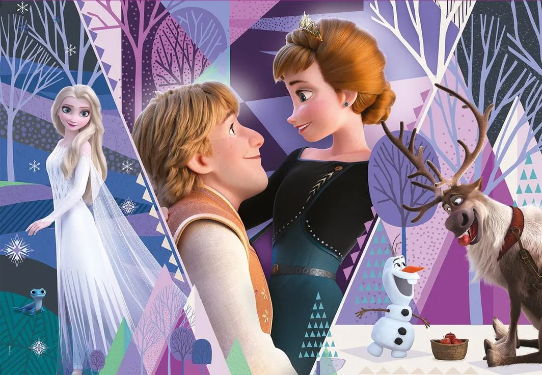 Clementoni 180 Piece SupeRColor Puzzle Frozen II Elsa Kristoff Anna Olaf Sven