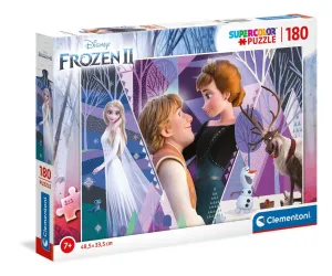 Clementoni 180 Piece SupeRColor Puzzle Frozen II Elsa Kristoff Anna Olaf Sven