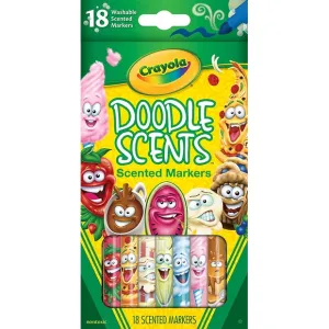 CRAYOLA DOODLE SCENTS WASHABLE MARKERS 18 PACK