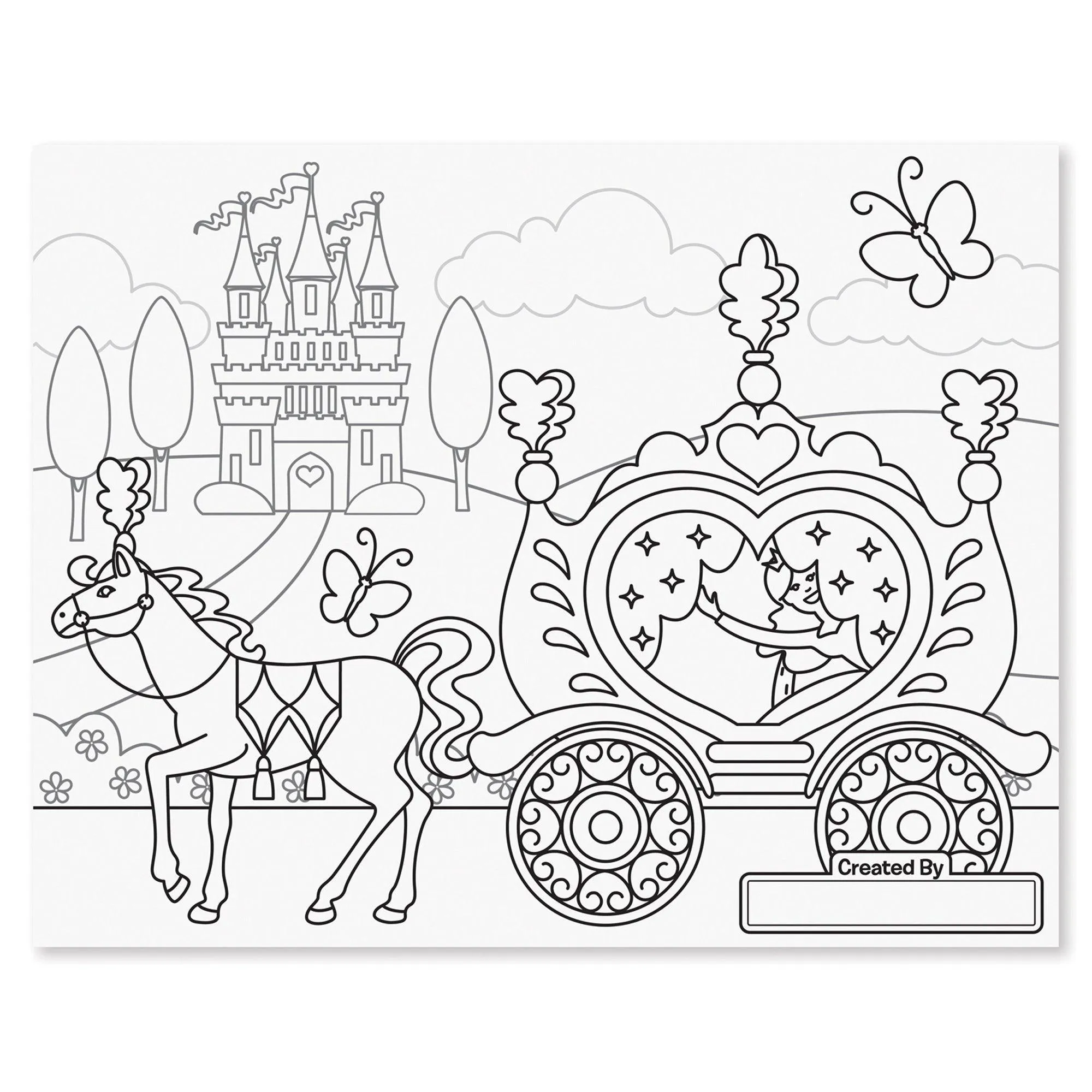 Melissa & Doug 14263 Jumbo Colouring Pad - Princess & Fairy