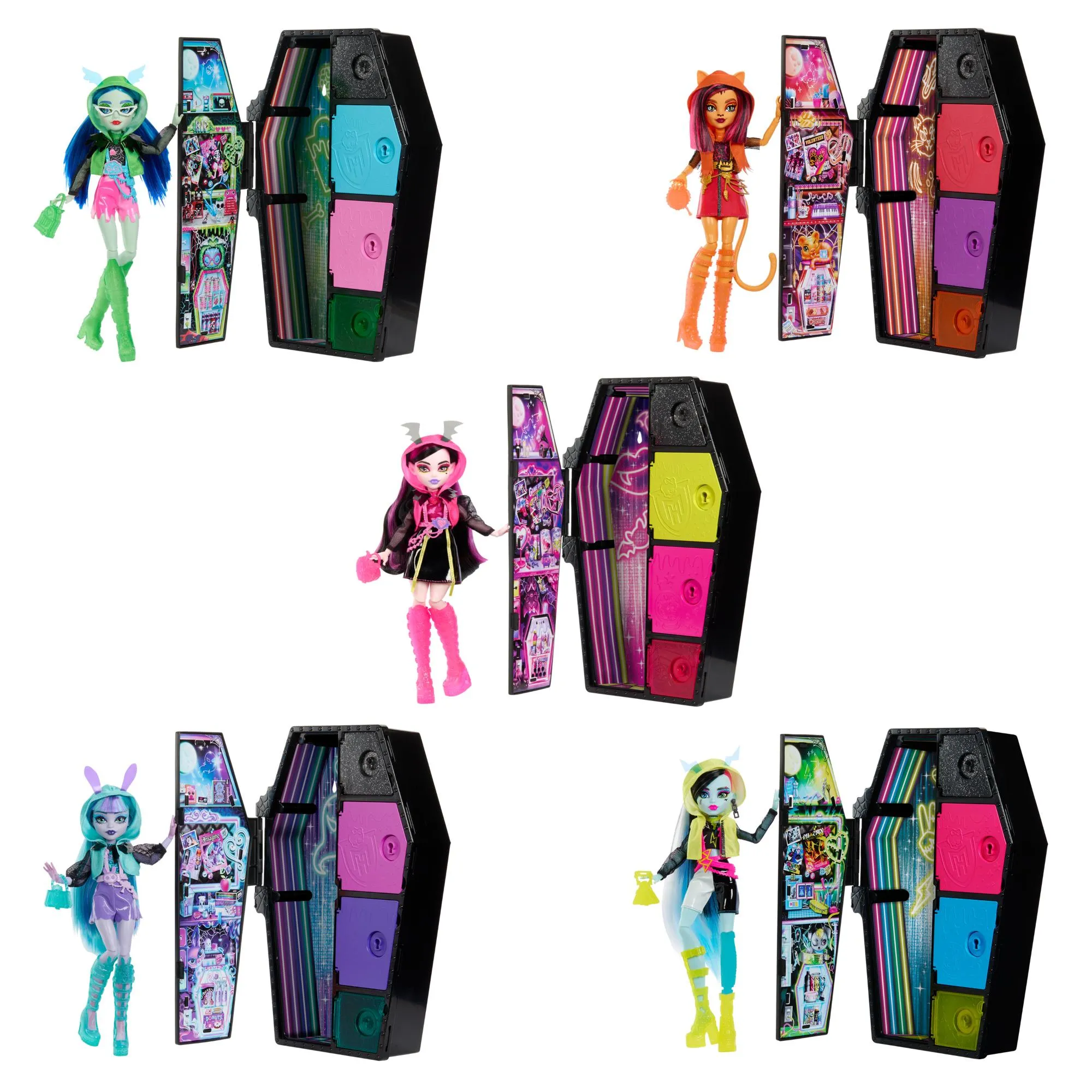 Monster High Skulltimate Secrets Neon Frights Doll - Draculaura