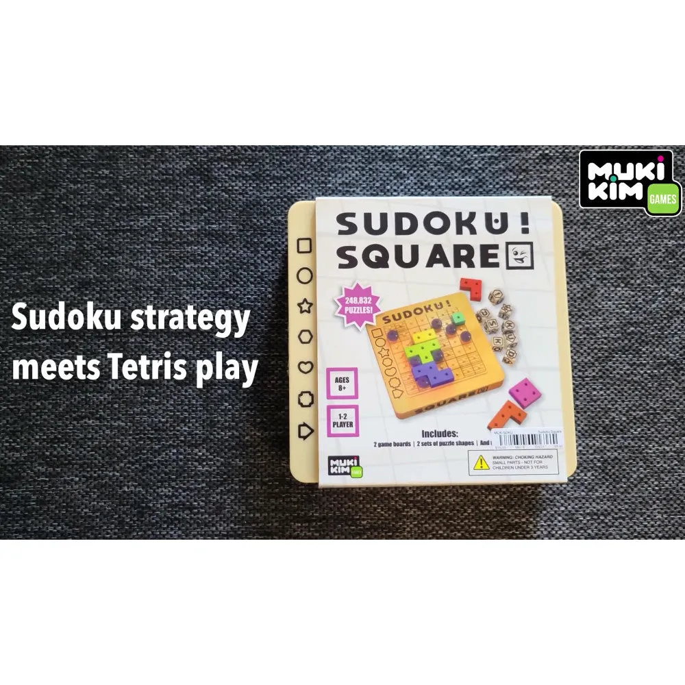 MukikiM Sudoku Square - Dynamic Strategy Puzzle Game, Ages 8 