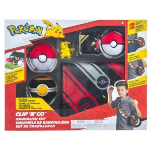 Pokemon Clip N Go Bandolier Set With Pikachu