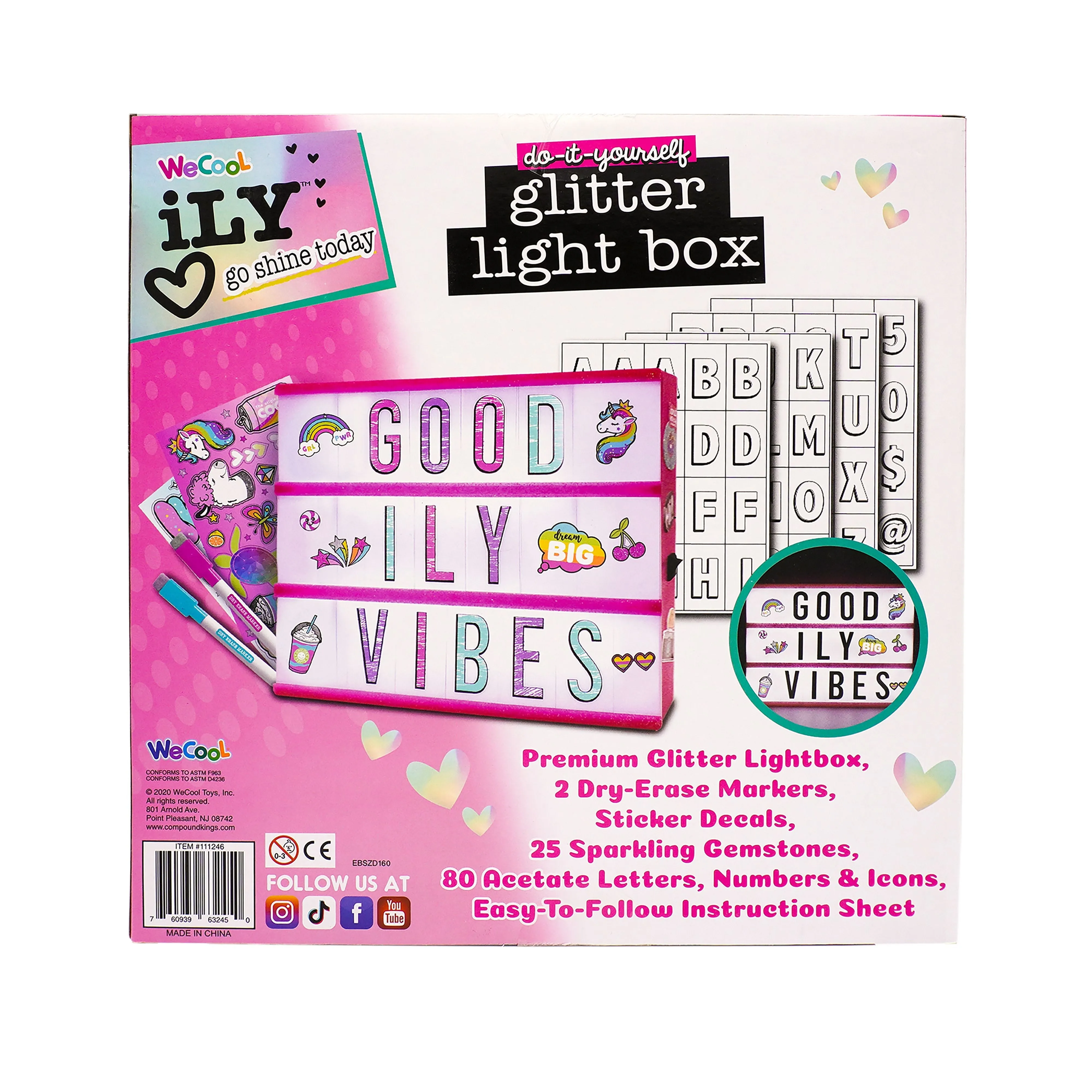 Activity Kings Colour Your Own Glitter Light Box