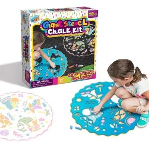 Anker Art 20 Piece Giant Stencil Chalk Kit