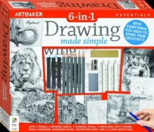 Art Maker Essentials: 6-In-1 Drawing Kit