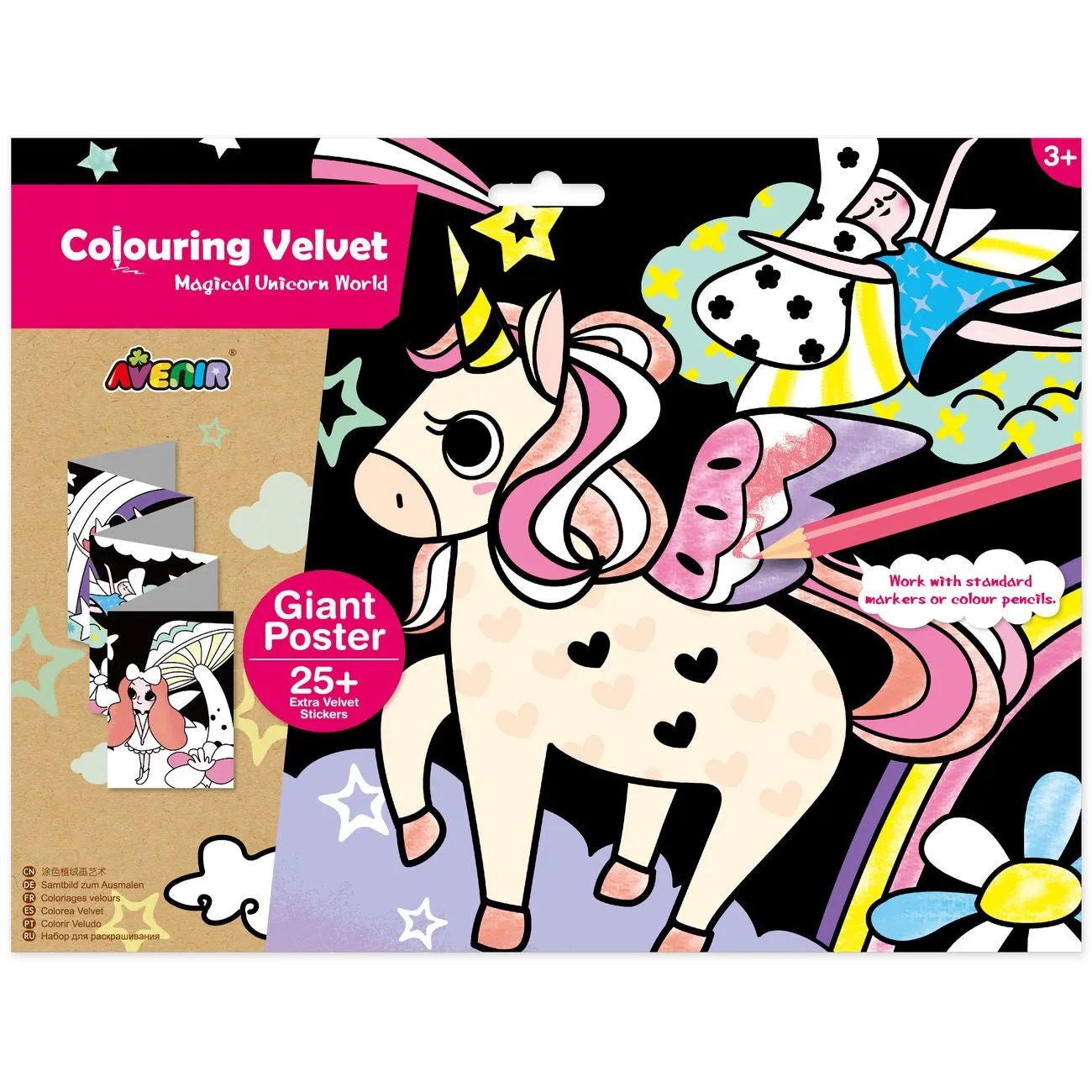 Avenir Colouring Velvet Magical Unicorn World