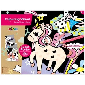 Avenir Colouring Velvet Magical Unicorn World