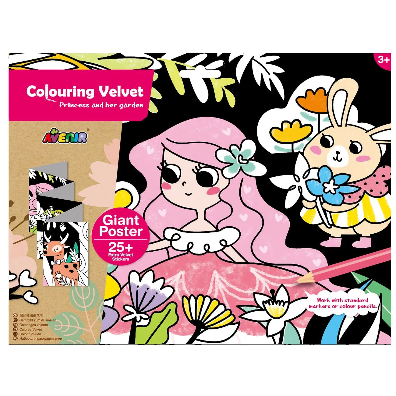 Avenir Colouring Velvet Princess And Her Garden
