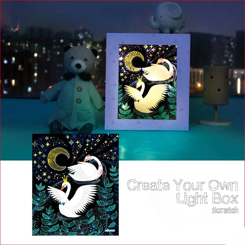 Avenir Create Your Owl Light Box Scratch Art