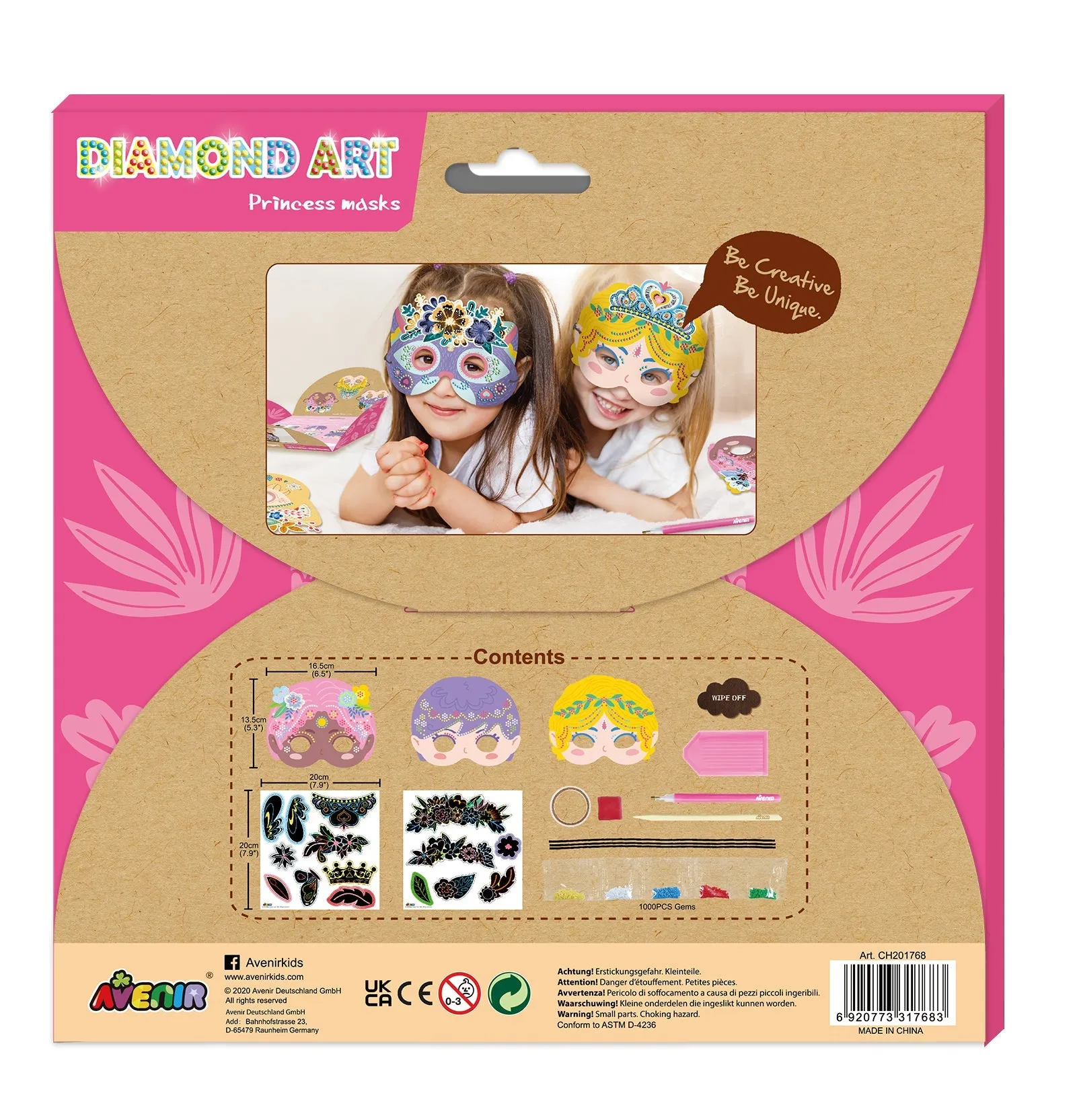 Avenir Diamond Art Princess Masks