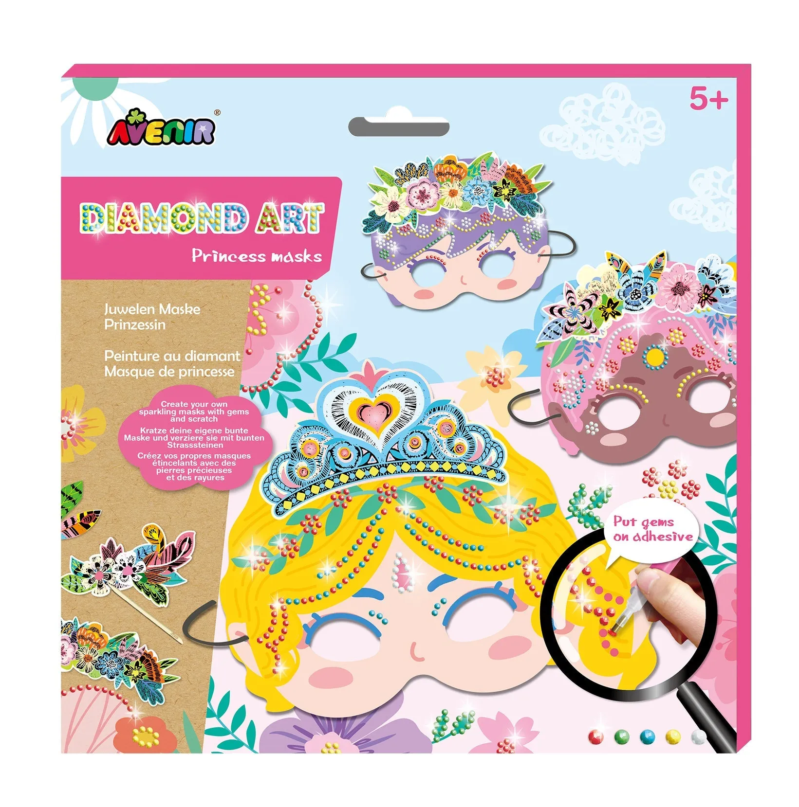 Avenir Diamond Art Princess Masks