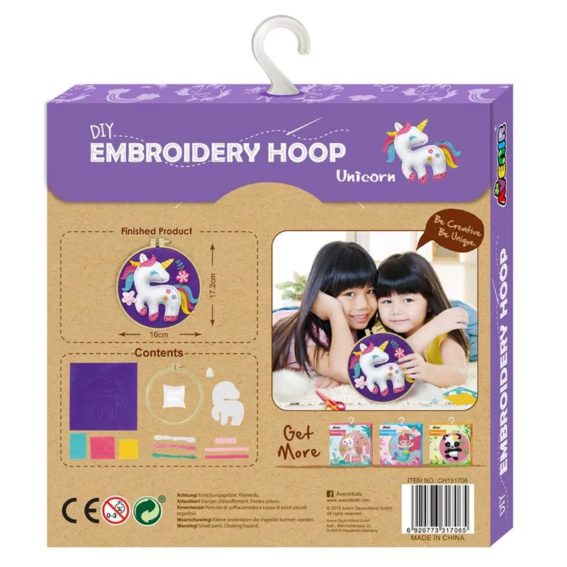 Avenir Diy Embroidery Hoop Unicorn
