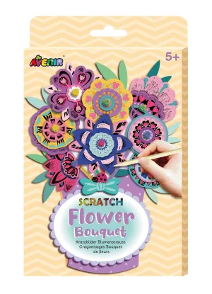 Avenir Scratch Art Flower Bouquet