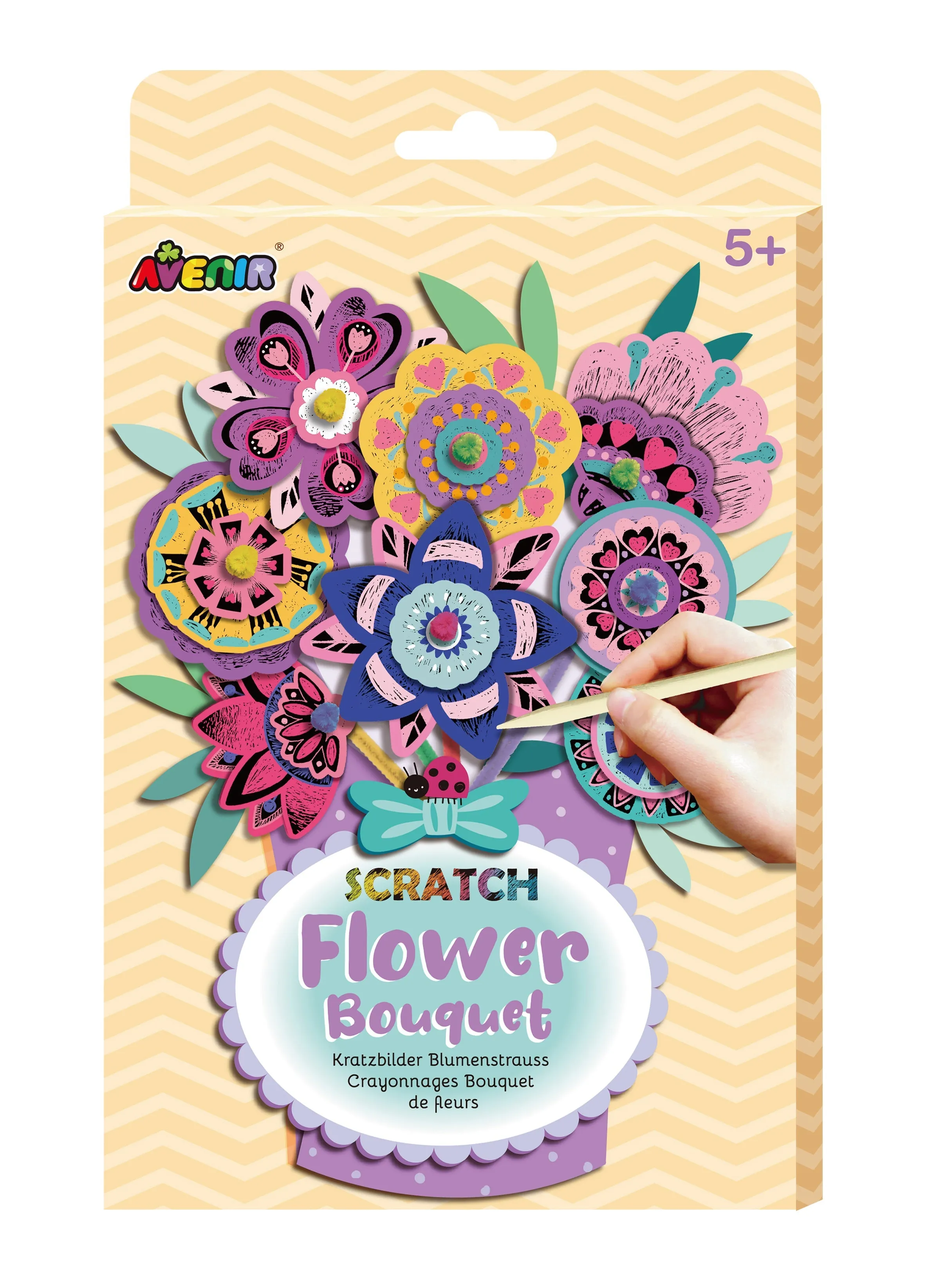Avenir Scratch Art Flower Bouquet