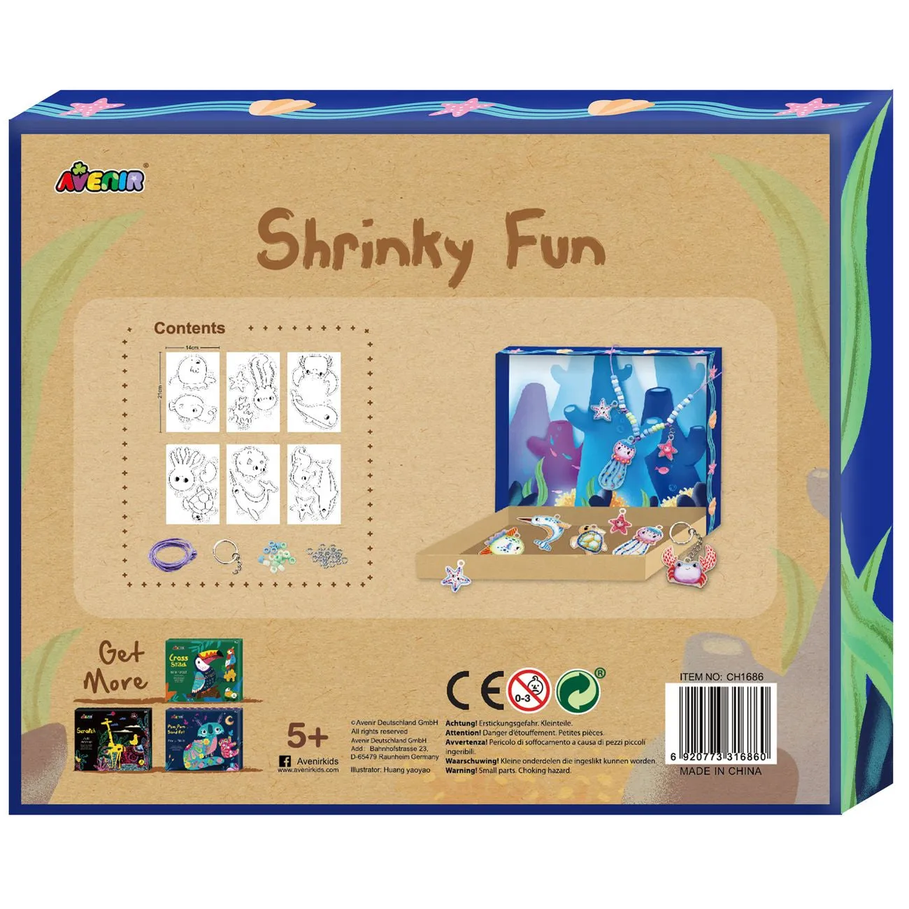 Avenir The Ocean World Shrinky Fun