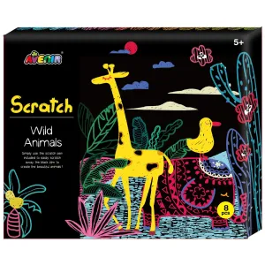 Avenir Wild Animals Scratch Art
