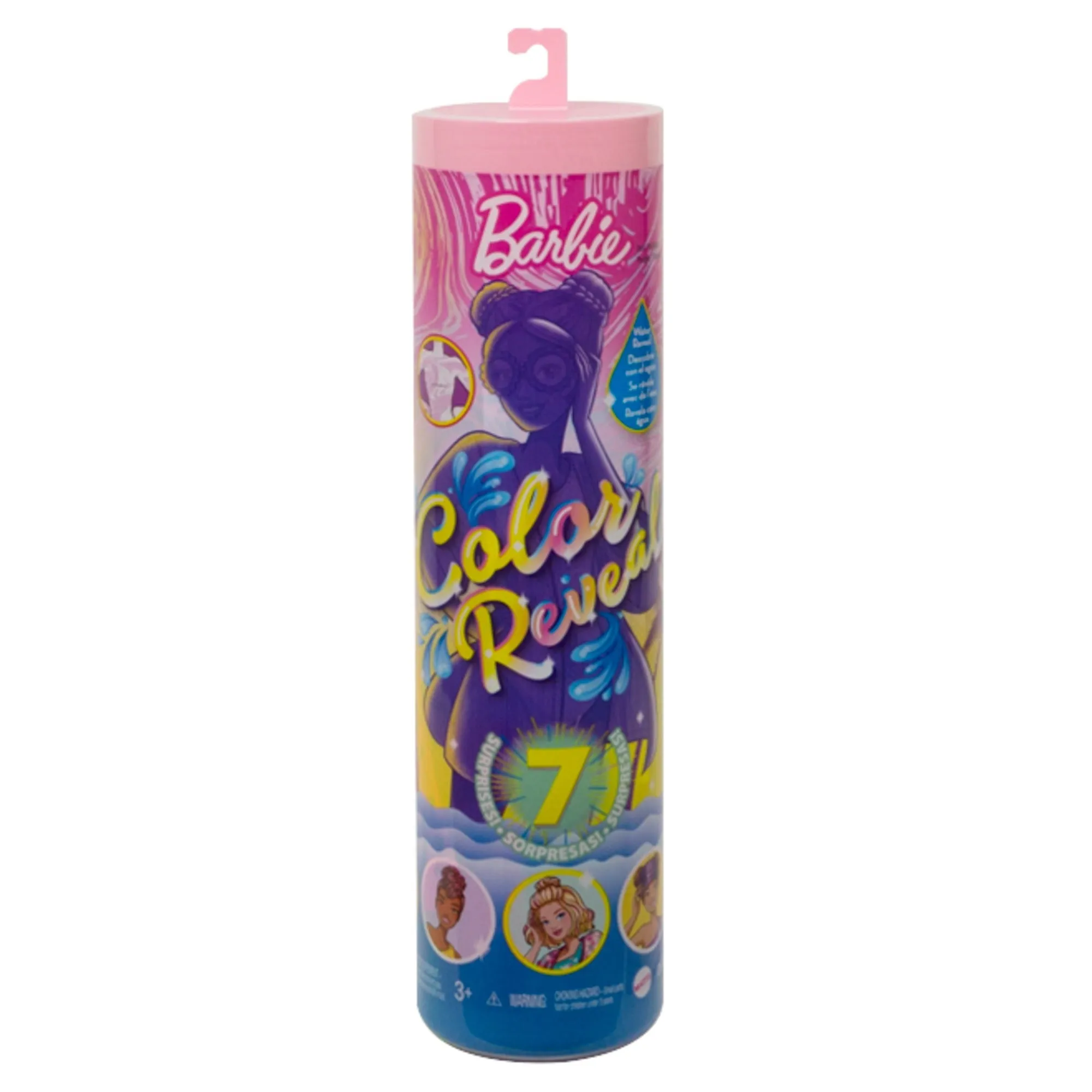 Barbie Colour Reveal Doll Pale Pink Tube