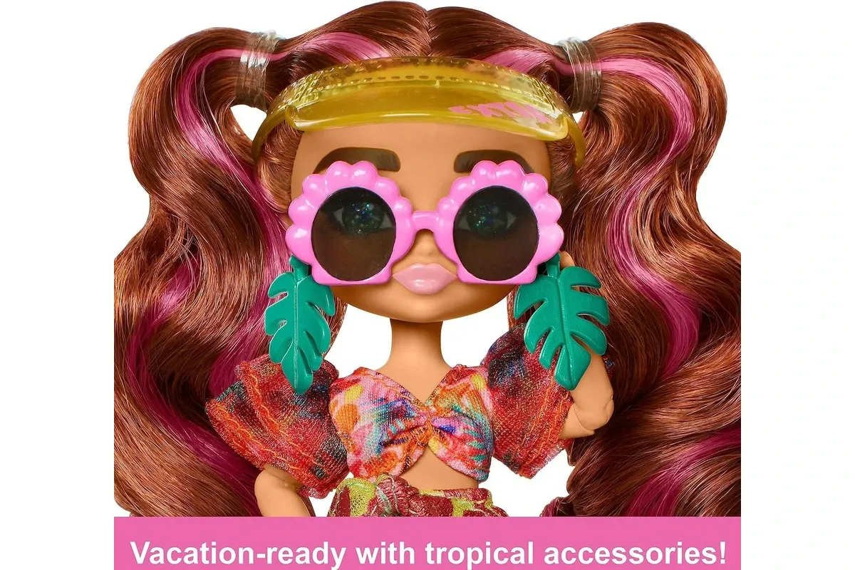 Barbie Extra Minis Doll Fly Pink Flower Skirt
