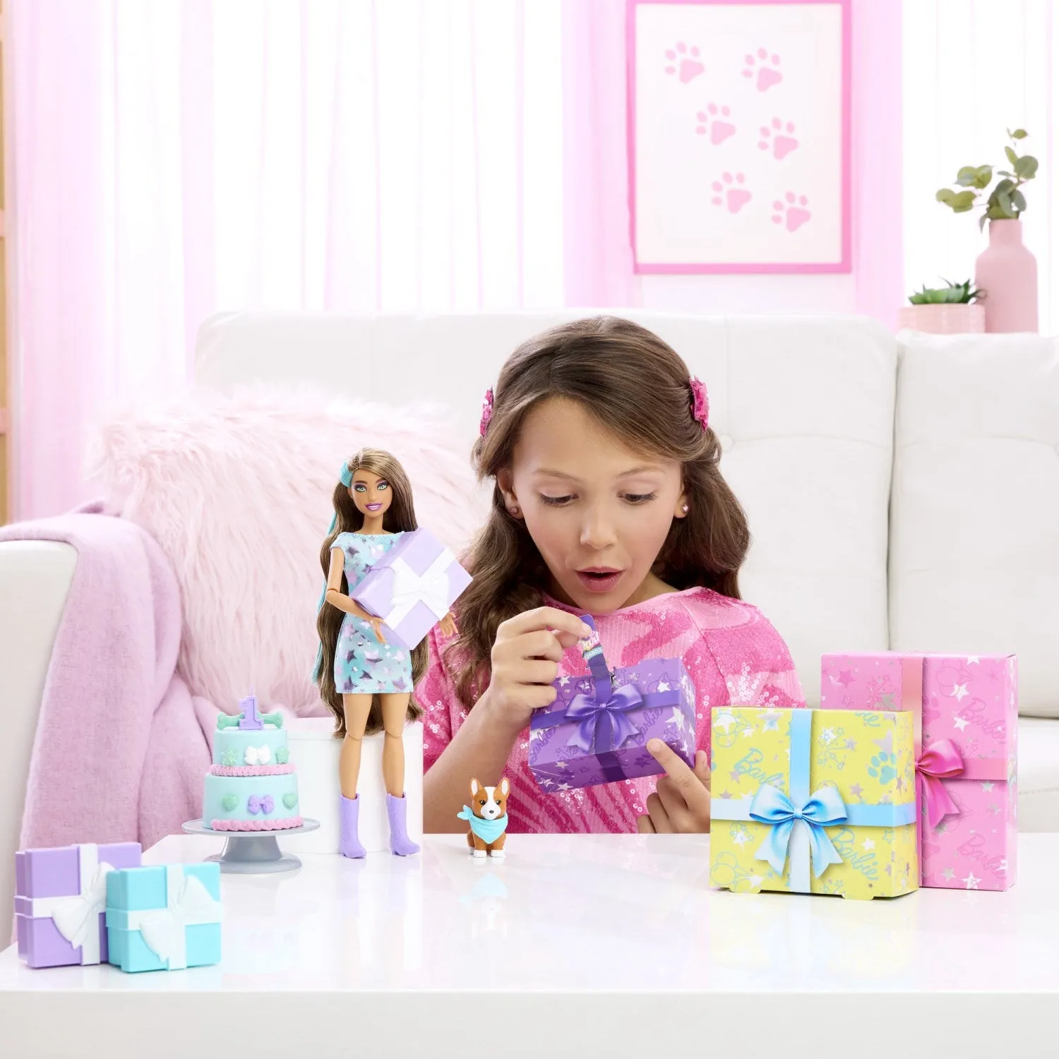 Barbie® Party Unboxed Brunette Doll