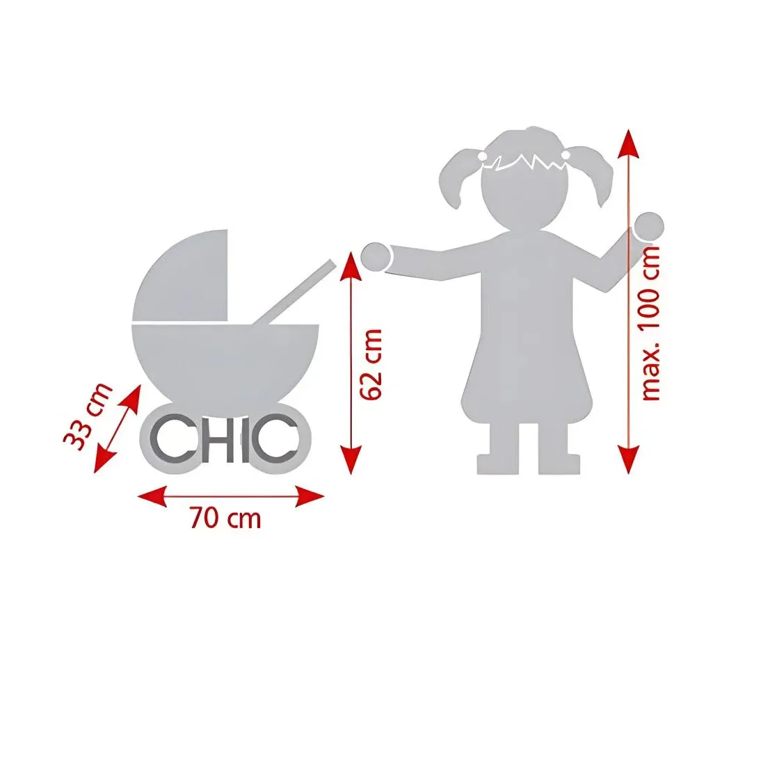 Bayer Chic 2000 Lola Jogging Buggy for Dolls up to 50cm