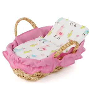Bayer Chic Wicker Doll Carrier Basket 40 cm