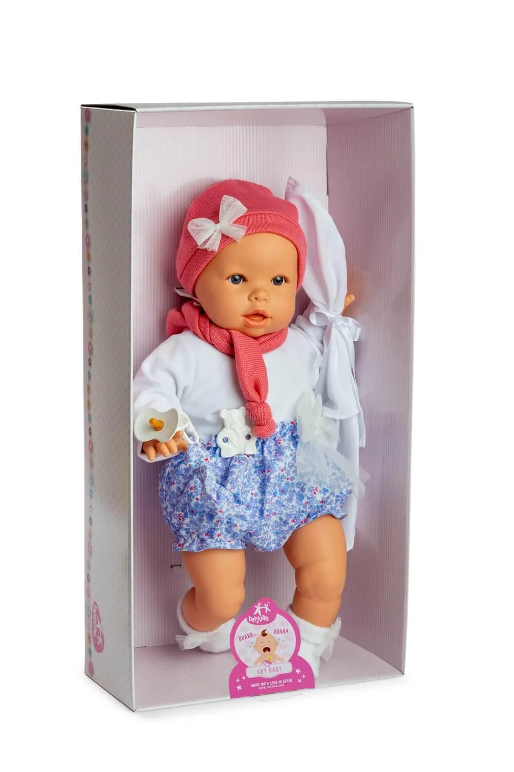 Berjuan 6021 Cry Baby Doll 50cm - Pink