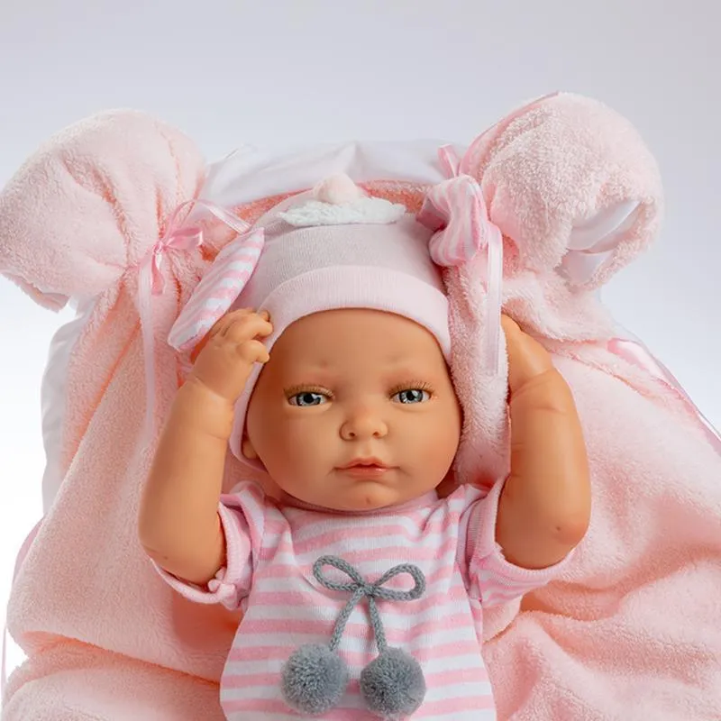 Berjuan 8101 New Born Special Baby Doll 45cm - Pink