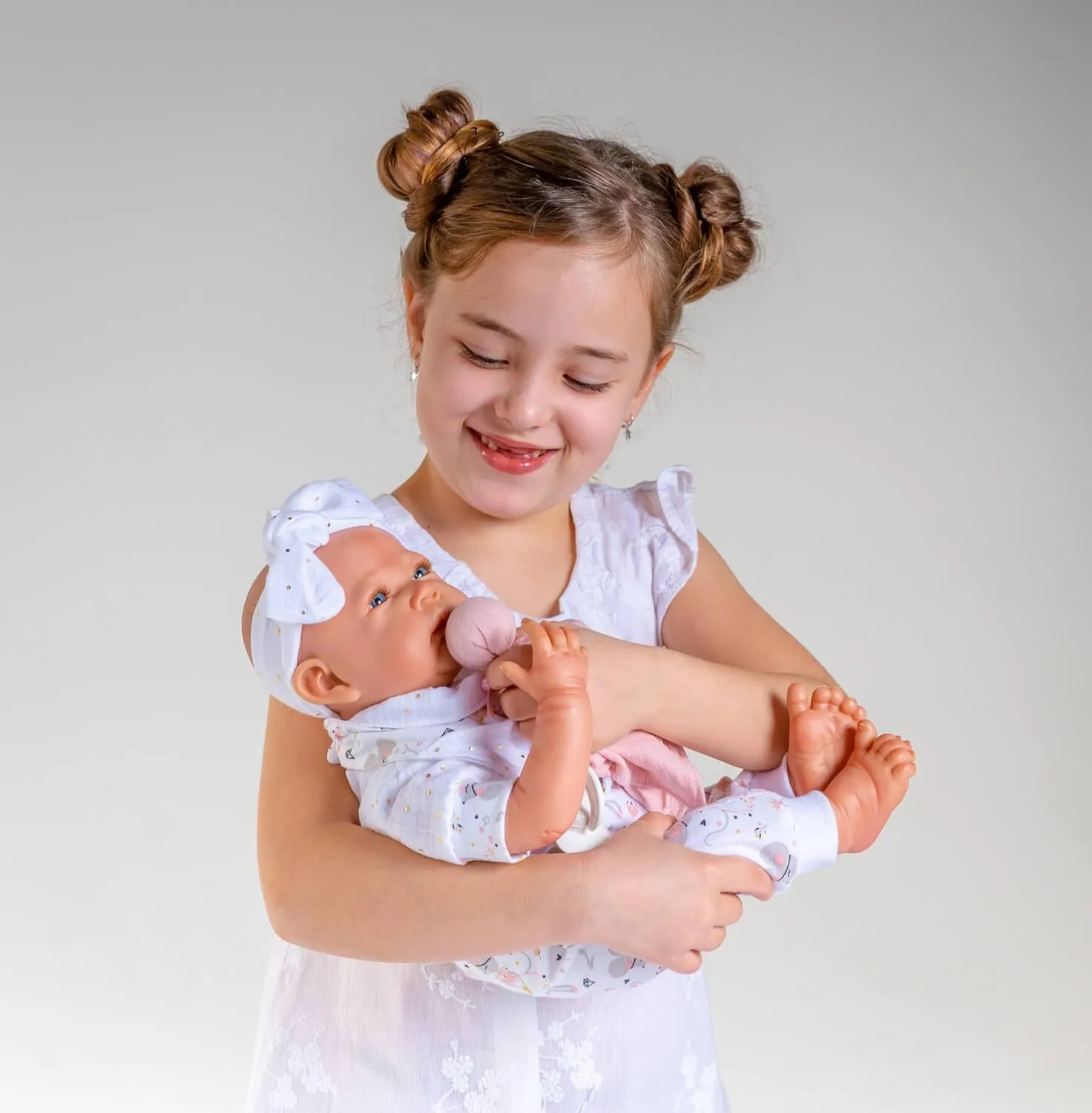 Berjuan 8206 Sweet Reborn Interactive Baby Doll 50cm With Sounds and Gestures