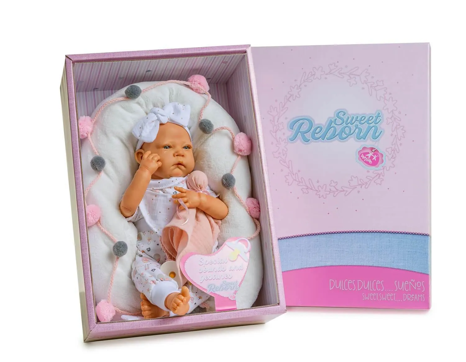 Berjuan 8206 Sweet Reborn Interactive Baby Doll 50cm With Sounds and Gestures
