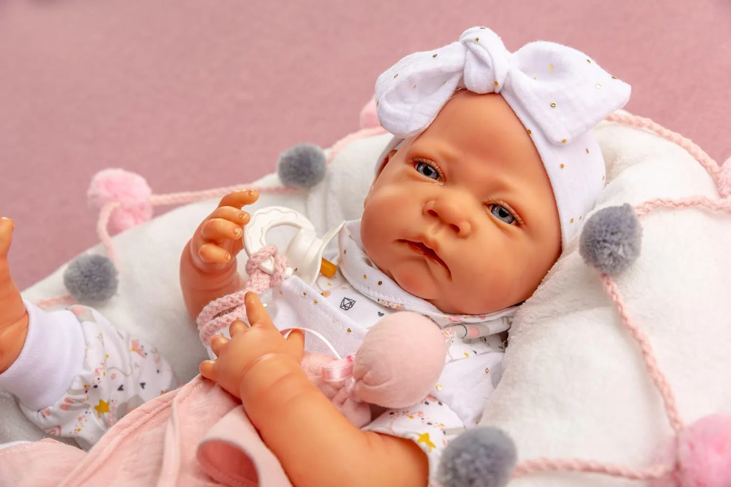Berjuan 8206 Sweet Reborn Interactive Baby Doll 50cm With Sounds and Gestures