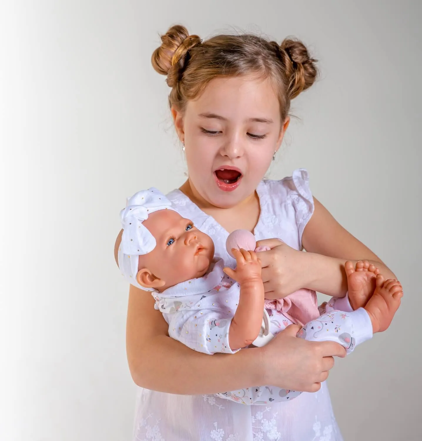Berjuan 8206 Sweet Reborn Interactive Baby Doll 50cm With Sounds and Gestures