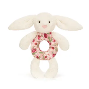 Blossom Cream Bunny "Berry" Ring Rattle