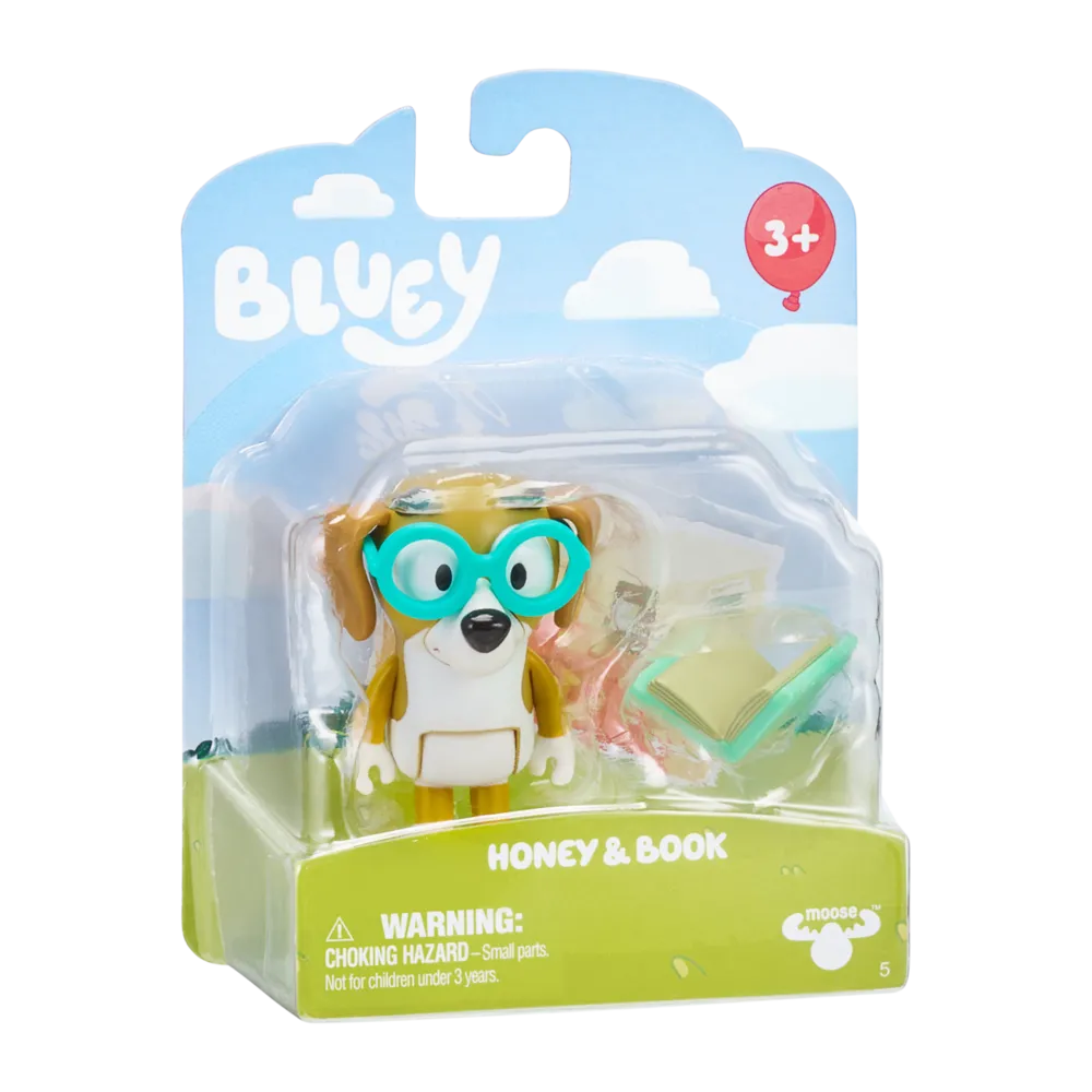 Bluey & Friends Story Starters Figures Honey & Book