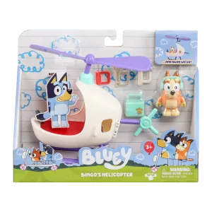 Bluey Series 9 Vehicle And Figure - Bingo's Helicopter
