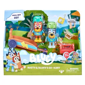 Bluey Vehicle And Figure S7 Rusty & Bluey's Go-Kart