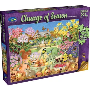 Change Of Season 500 Piece Xl Puzzle Autumn Garden