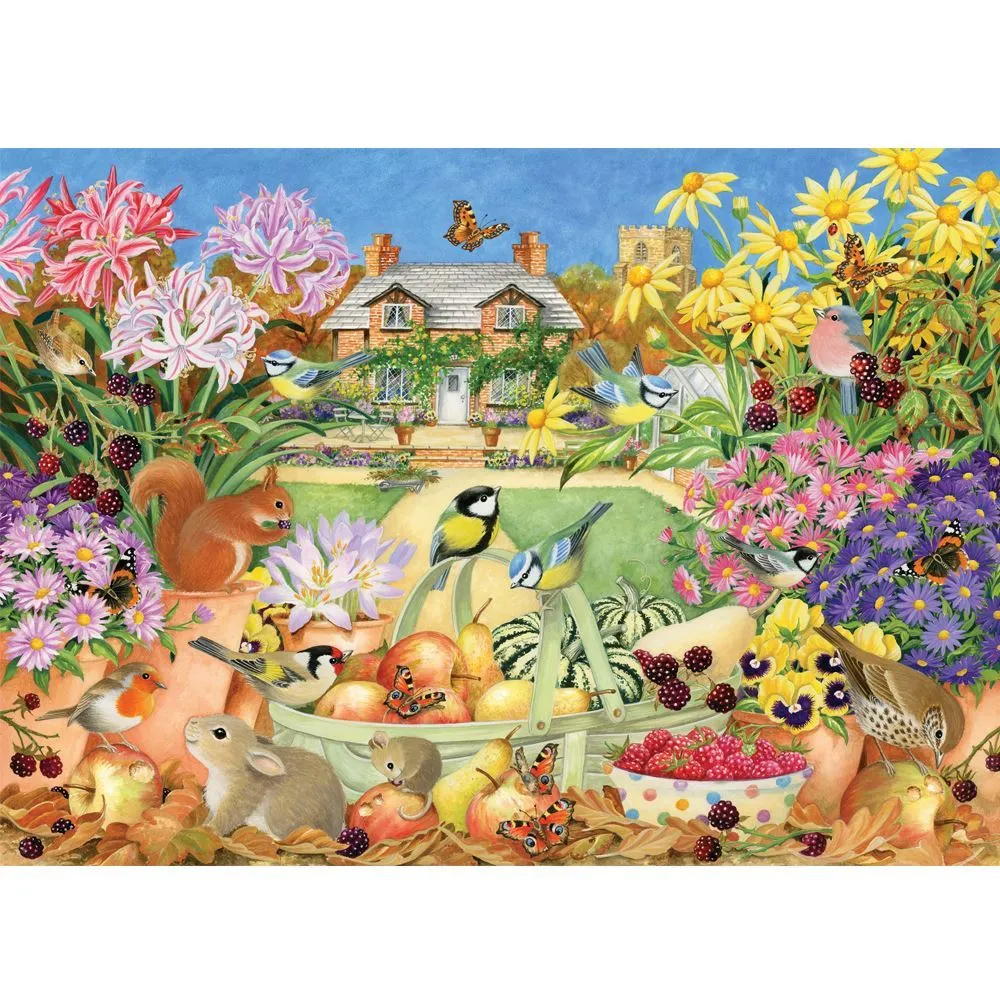 Change Of Season 500 Piece Xl Puzzle Autumn Garden