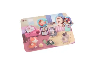 Classic World House Pet Puzzle With Knobs