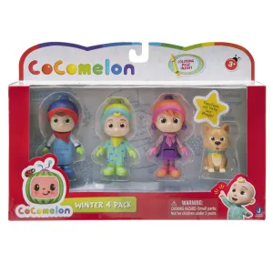 Cocomelon 4 Figure Pack Winter Set