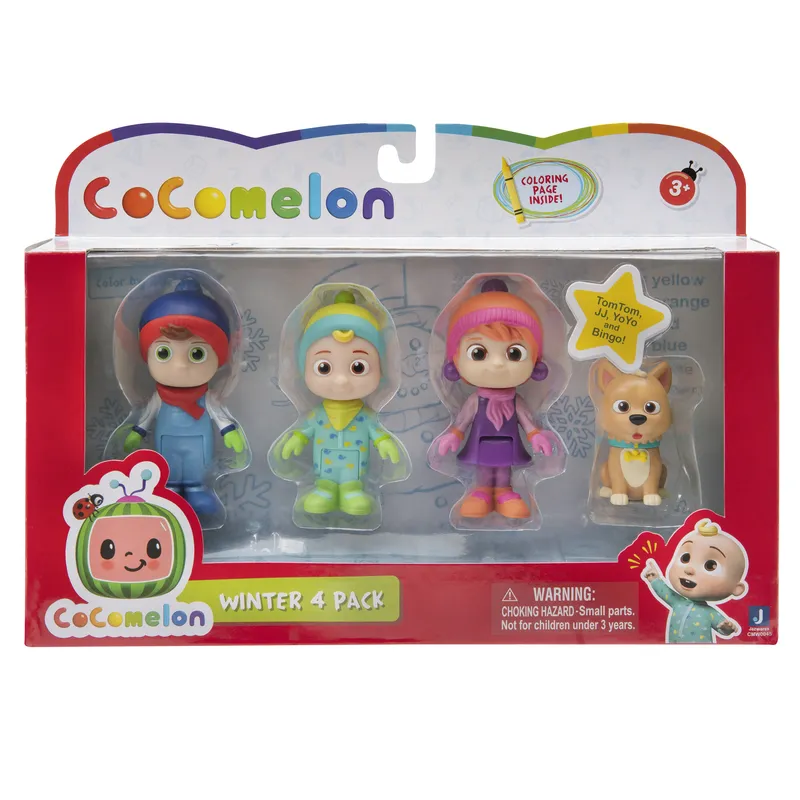Cocomelon 4 Figure Pack Winter Set