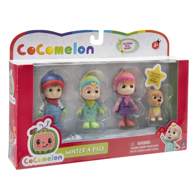 Cocomelon 4 Figure Pack Winter Set