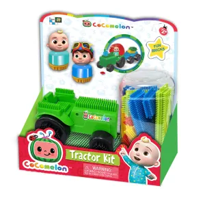 COCOMELON FUN BRICKS TRACTOR SET