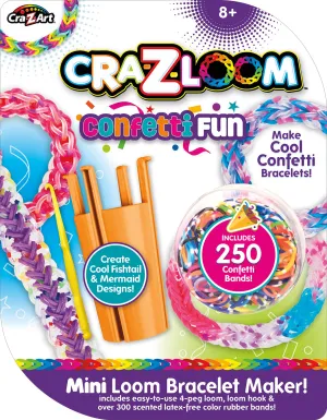 Cra-Z-Art Cra-Z-Loom Mini Loom Bracelet Maker Confetti Fun