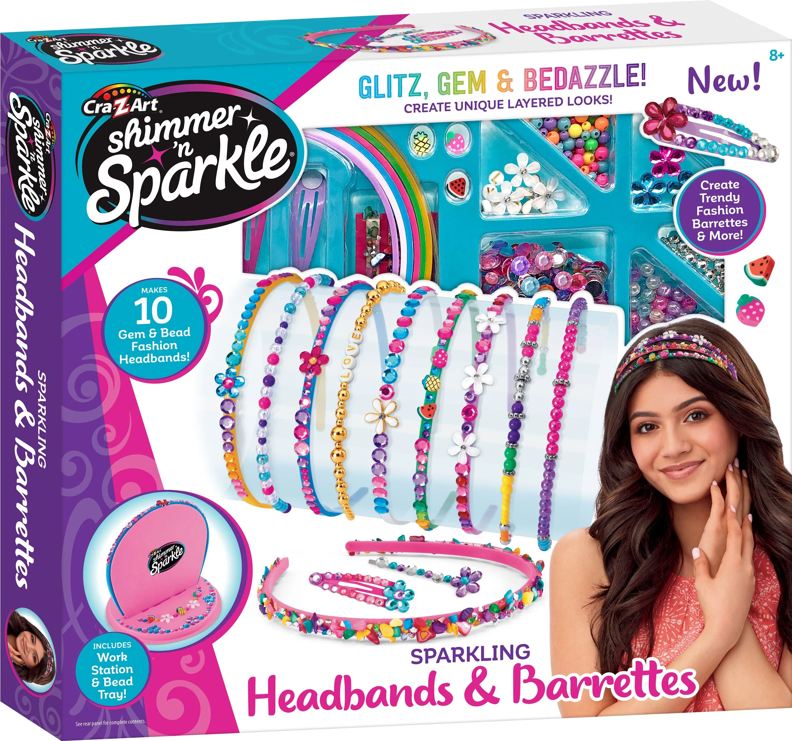 Cra-Z-Art Shimmer 'N Sparkle Sparkling Headbands & Hair Charms
