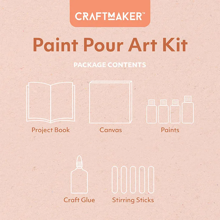Craft Maker Deluxe Paint Pouring Art Kit
