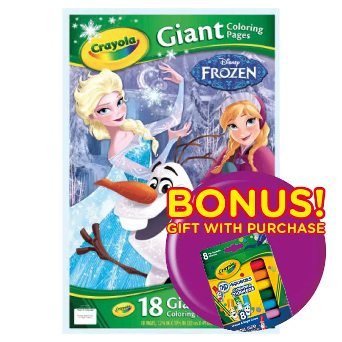 CRAYOLA DISNEY FROZEN GIANT COLORING PAGES