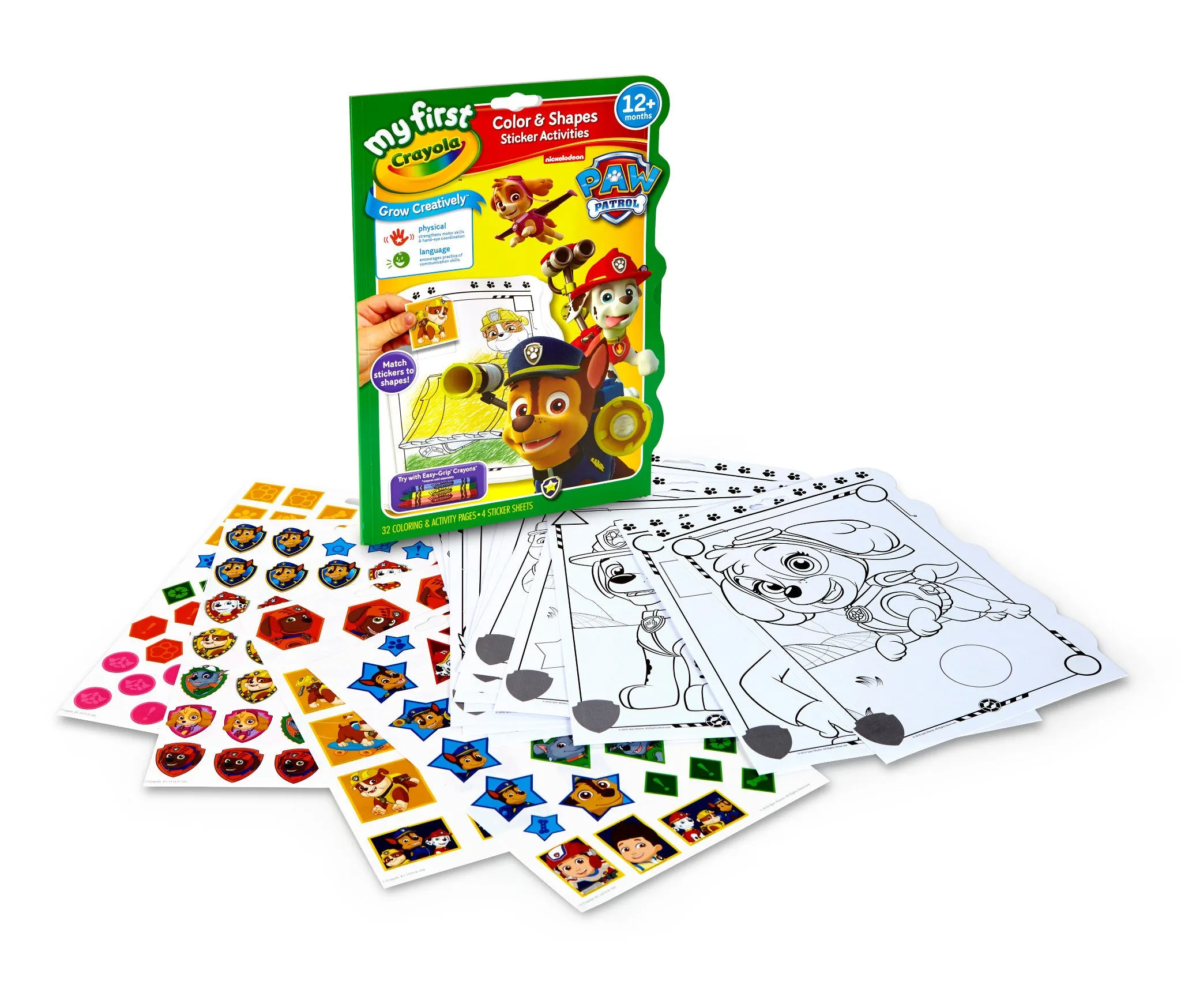 Crayola PAW Patrol My First Colour & Shapes Sticker Activity Book