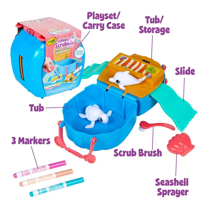 Crayola Scribble Scrubbie Seashell Splash Kit