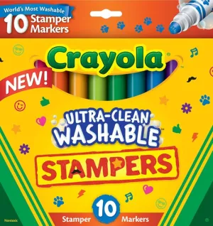 CRAYOLA ULTRA-CLEAN WASHABLE STAMPERS 10 PACK